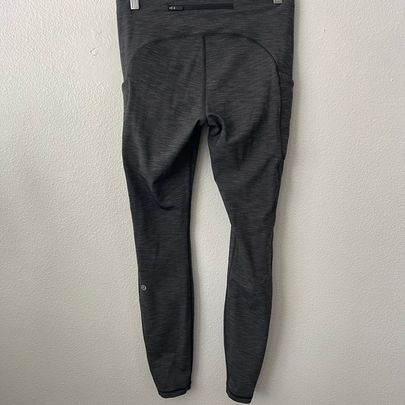 Lululemon Speed Up Tight Full On Luxtreme Brushed Heather Gray - Size 8 - Picture 3 of 9